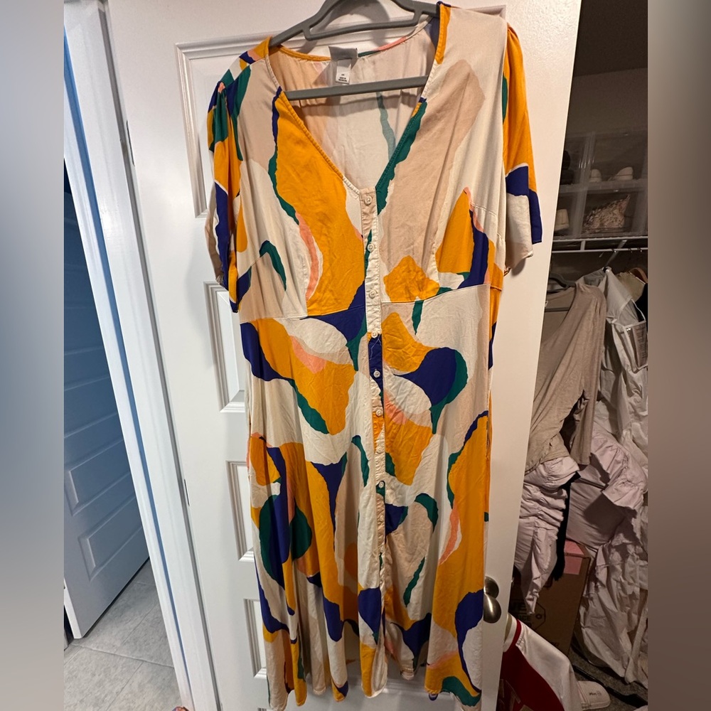 Ava & Viv printed midi dress
